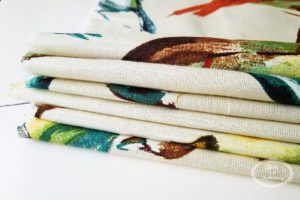 Easy DIY Spring Napkins (No Sew)