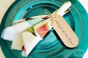 Easy DIY Spring Napkins (No Sew)