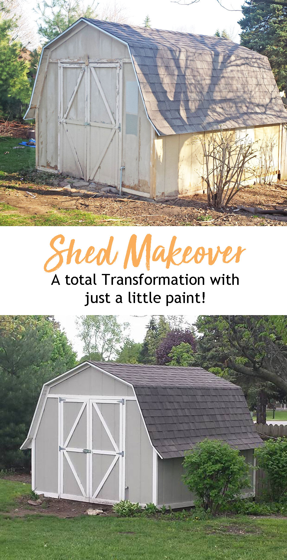 Simple Shed Makeover - Soon To Be Charming