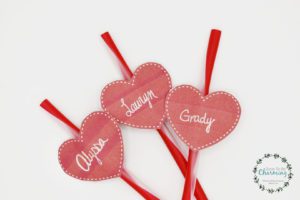 Valentine straw wrappers for kids